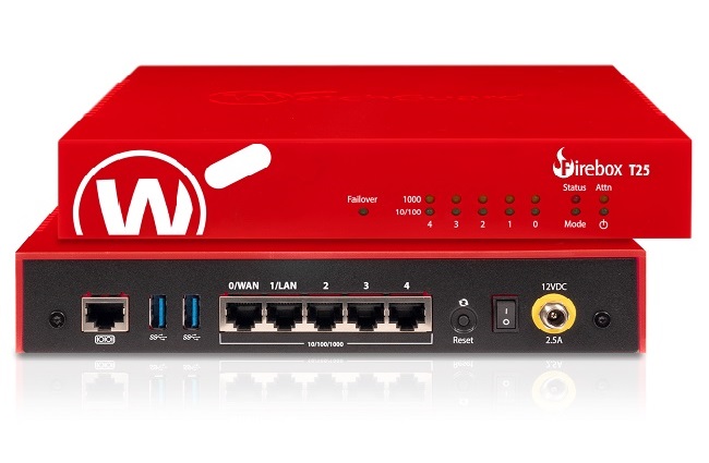 WatchGuard Firebox T25 med 3 års Total Security Suite