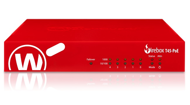 WatchGuard Firebox T45-PoE med 5 års Total Security Suite